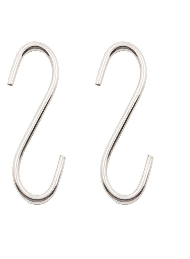 Spillbox منظم متعدد الأغراض من الفولاذ المقاوم للصدأ من نوع S من Spillbox | منظم للخزانة | علاقات ملابس | خطاف تعليق للمطبخ | خطاف لتعليق الملابس | خطاف للحمام - خطاف S (عبوة من قطعتين) - Image 1